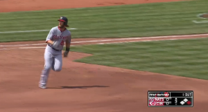 Werth's double in the third. I heard it.